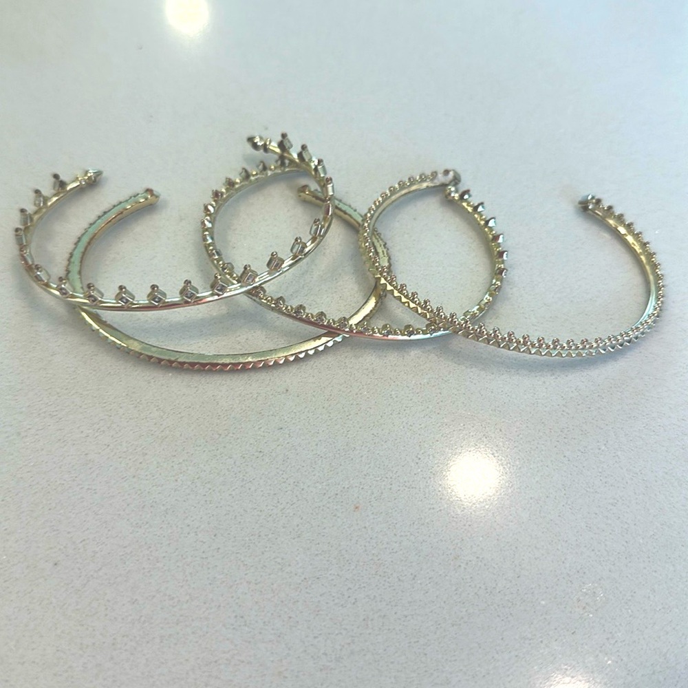 Kendra Scott set of 4 bangle bracelets